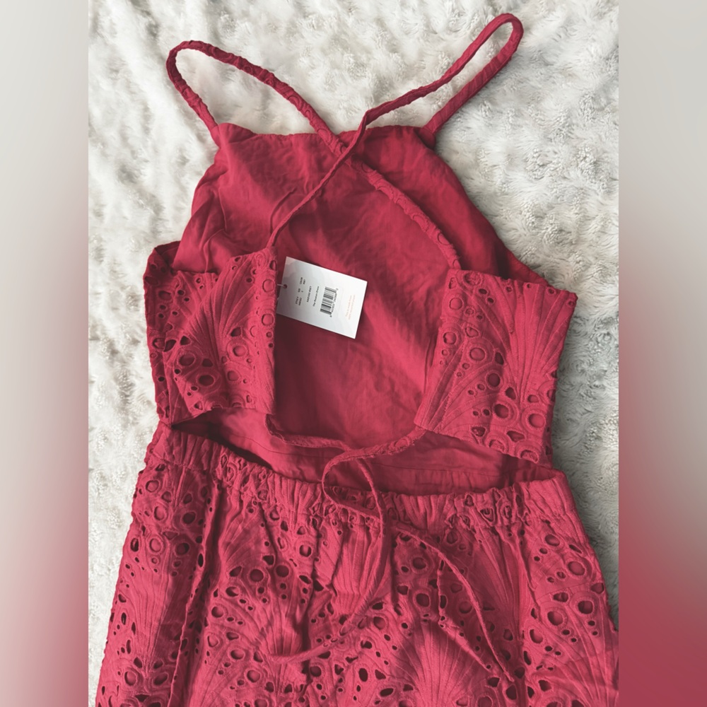NWT- ANDIE The Roatan Midi Dress eyelet in Rosette - Picture 6 of 9
